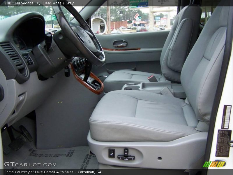 Clear White / Gray 2005 Kia Sedona EX