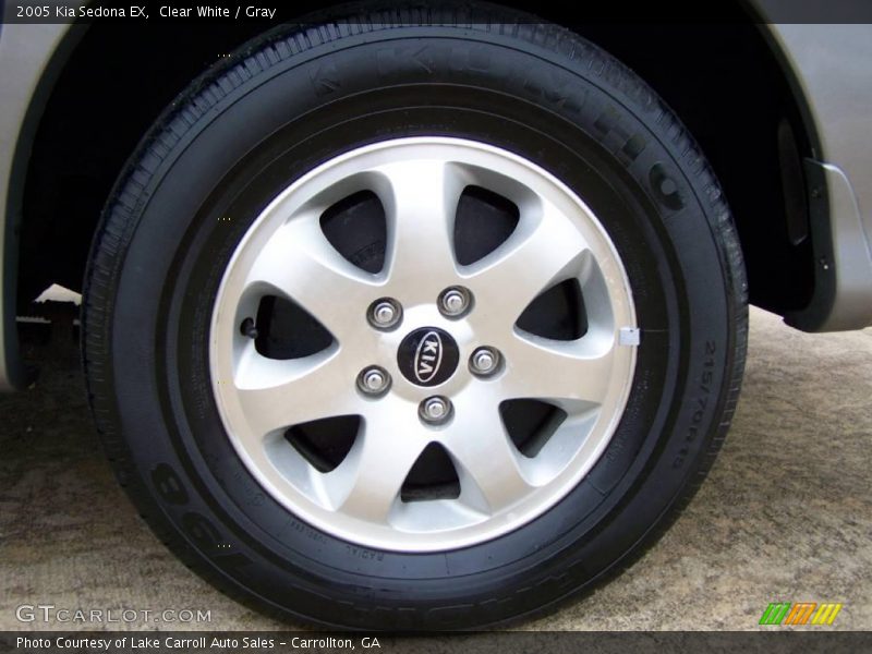 Clear White / Gray 2005 Kia Sedona EX