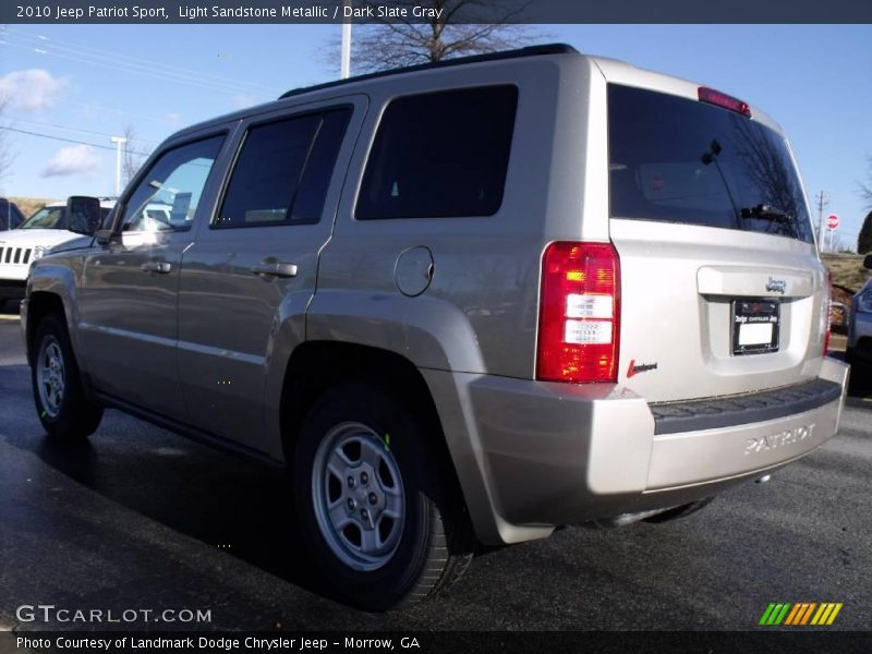 Light Sandstone Metallic / Dark Slate Gray 2010 Jeep Patriot Sport