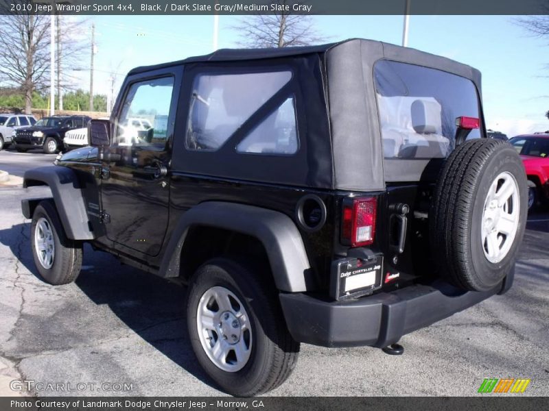 Black / Dark Slate Gray/Medium Slate Gray 2010 Jeep Wrangler Sport 4x4