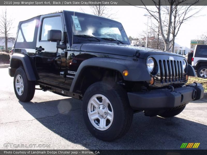 Black / Dark Slate Gray/Medium Slate Gray 2010 Jeep Wrangler Sport 4x4