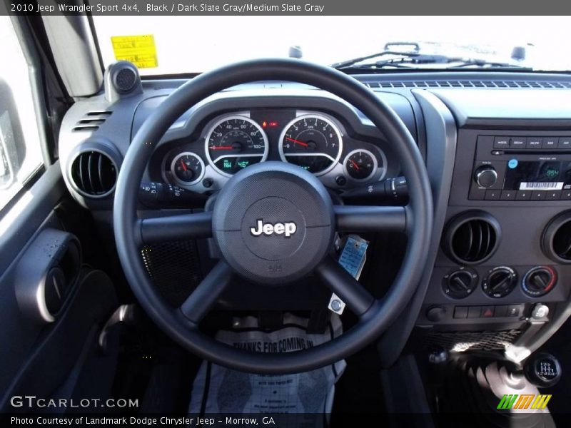 Black / Dark Slate Gray/Medium Slate Gray 2010 Jeep Wrangler Sport 4x4