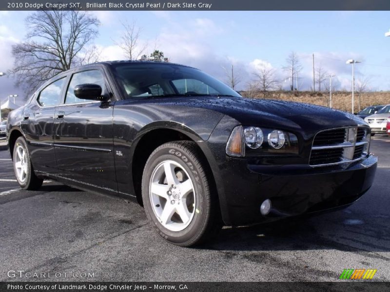 Brilliant Black Crystal Pearl / Dark Slate Gray 2010 Dodge Charger SXT