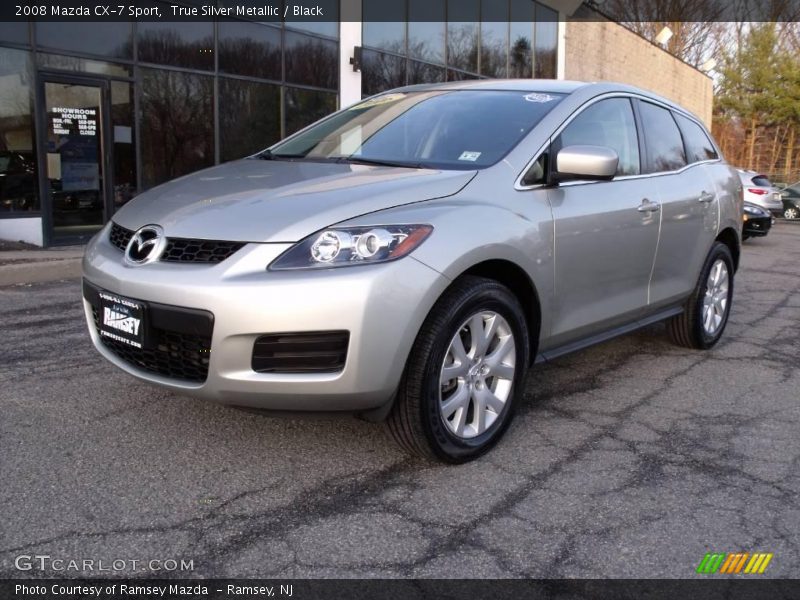True Silver Metallic / Black 2008 Mazda CX-7 Sport