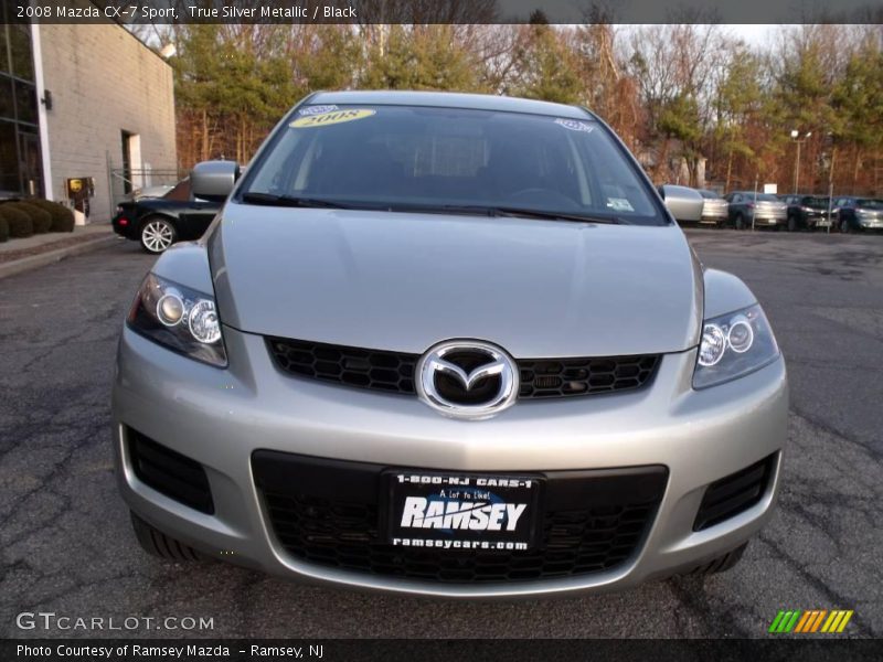 True Silver Metallic / Black 2008 Mazda CX-7 Sport
