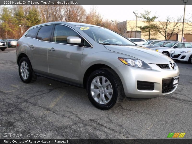 True Silver Metallic / Black 2008 Mazda CX-7 Sport