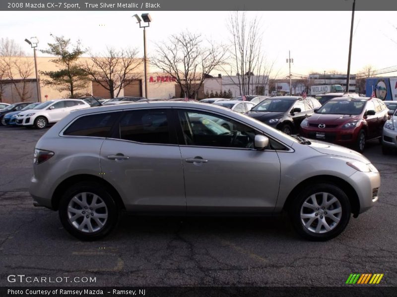 True Silver Metallic / Black 2008 Mazda CX-7 Sport