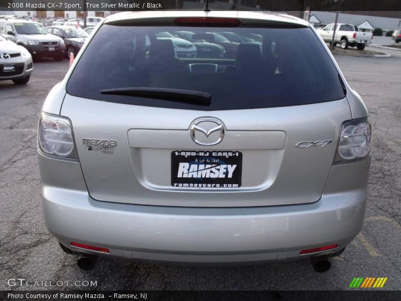True Silver Metallic / Black 2008 Mazda CX-7 Sport
