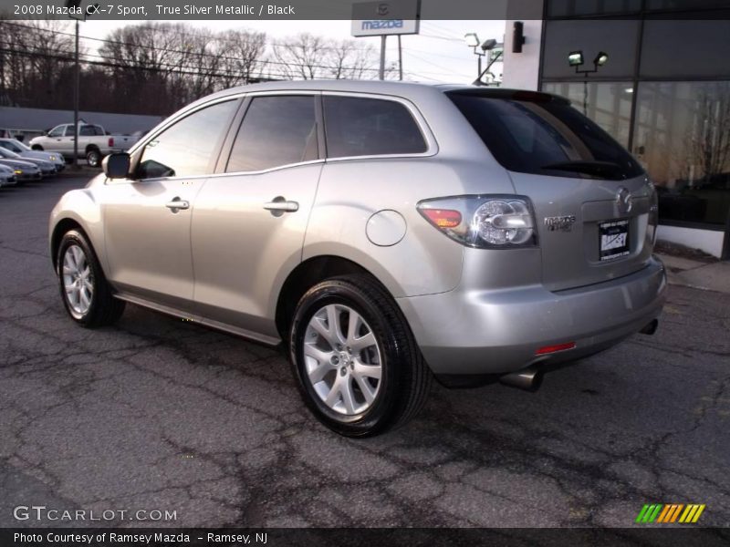 True Silver Metallic / Black 2008 Mazda CX-7 Sport