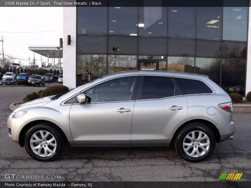 True Silver Metallic / Black 2008 Mazda CX-7 Sport