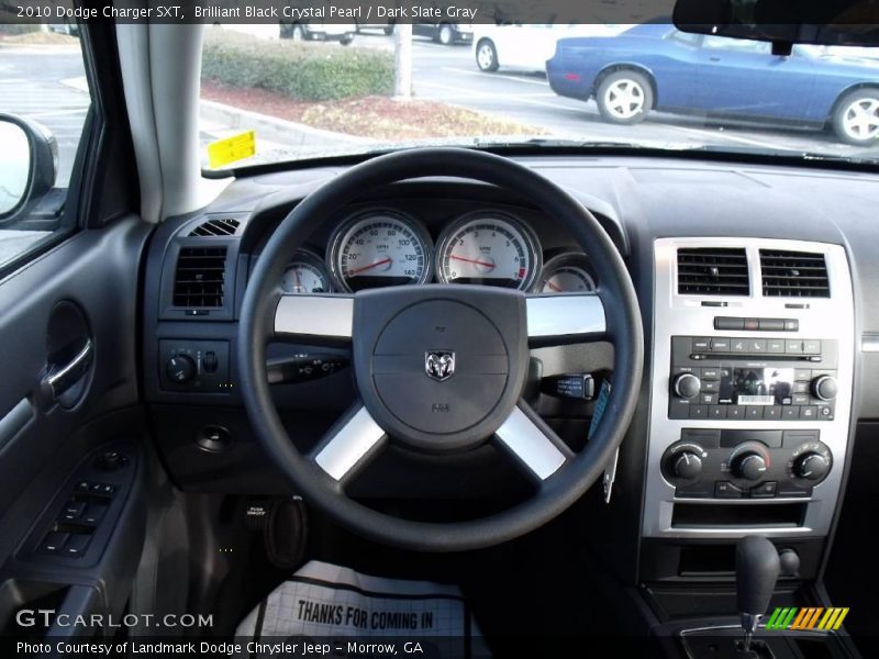 Brilliant Black Crystal Pearl / Dark Slate Gray 2010 Dodge Charger SXT