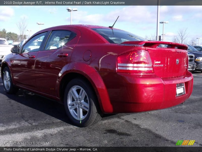Inferno Red Crystal Pearl / Dark Khaki/Light Graystone 2010 Dodge Avenger R/T