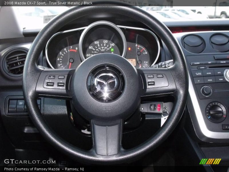 True Silver Metallic / Black 2008 Mazda CX-7 Sport