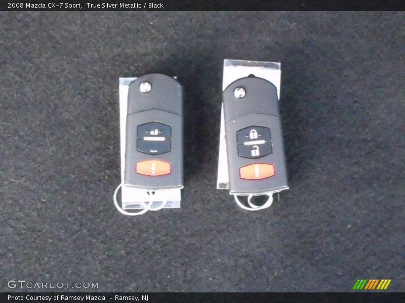 True Silver Metallic / Black 2008 Mazda CX-7 Sport
