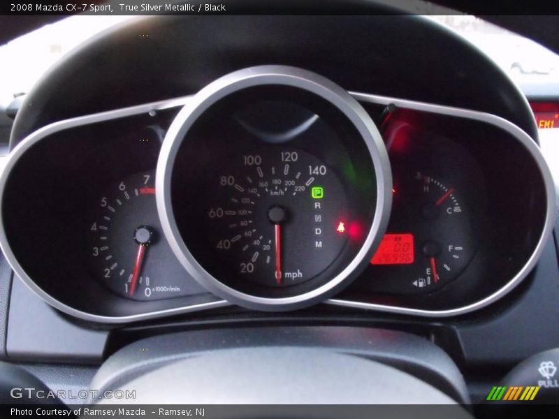 True Silver Metallic / Black 2008 Mazda CX-7 Sport