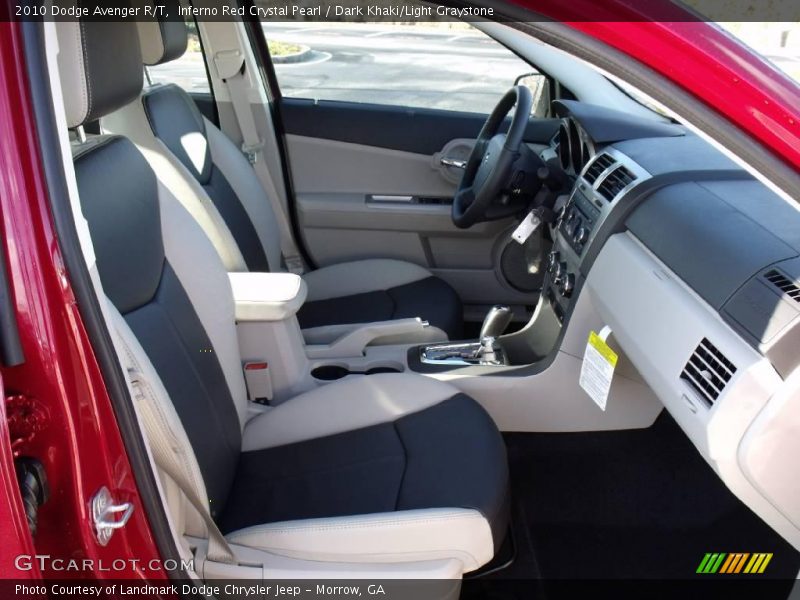 Inferno Red Crystal Pearl / Dark Khaki/Light Graystone 2010 Dodge Avenger R/T
