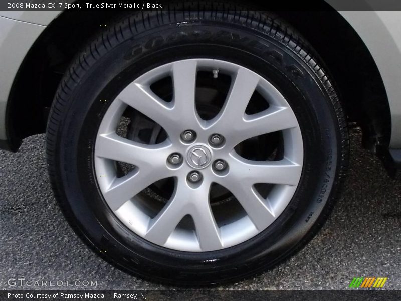 True Silver Metallic / Black 2008 Mazda CX-7 Sport