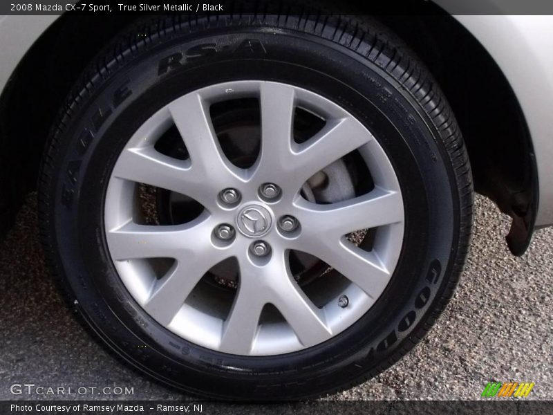 True Silver Metallic / Black 2008 Mazda CX-7 Sport