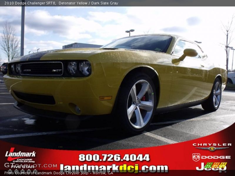 Detonator Yellow / Dark Slate Gray 2010 Dodge Challenger SRT8