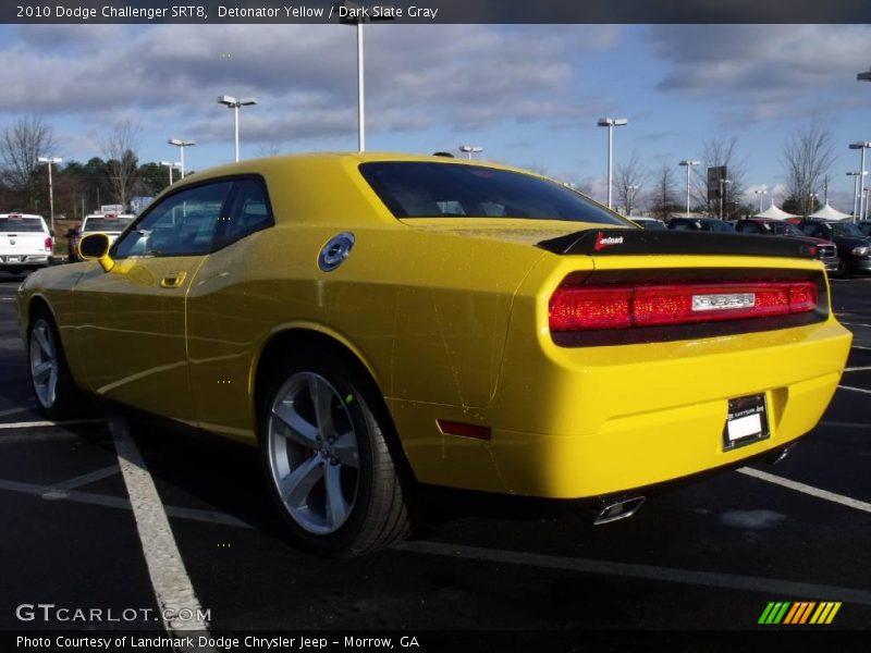 Detonator Yellow / Dark Slate Gray 2010 Dodge Challenger SRT8