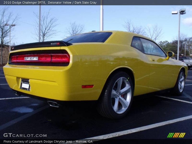Detonator Yellow / Dark Slate Gray 2010 Dodge Challenger SRT8