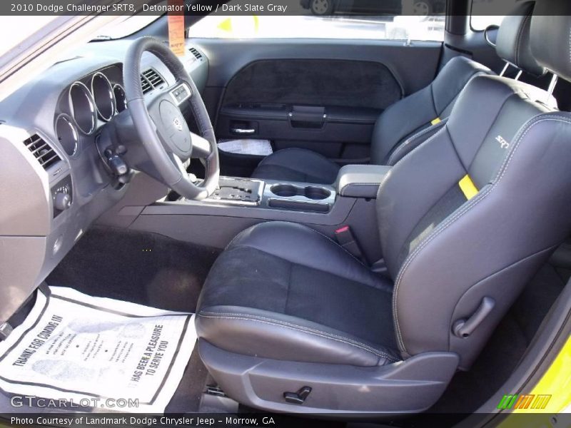 Detonator Yellow / Dark Slate Gray 2010 Dodge Challenger SRT8