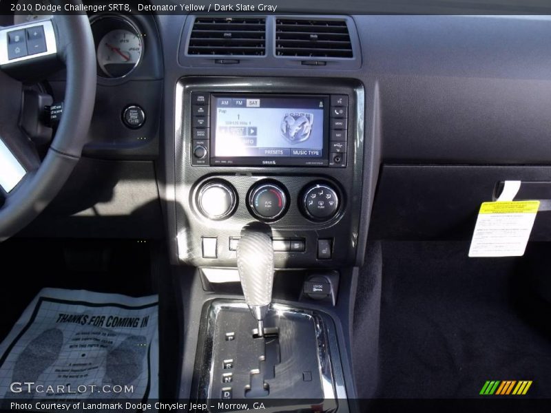 Detonator Yellow / Dark Slate Gray 2010 Dodge Challenger SRT8