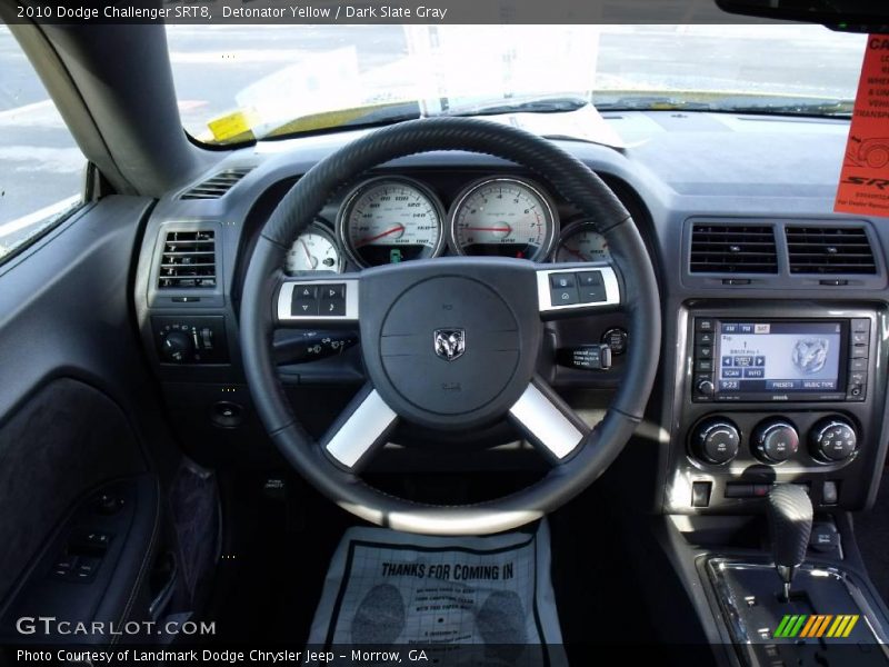 Detonator Yellow / Dark Slate Gray 2010 Dodge Challenger SRT8