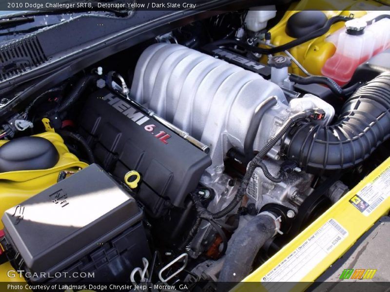 Detonator Yellow / Dark Slate Gray 2010 Dodge Challenger SRT8