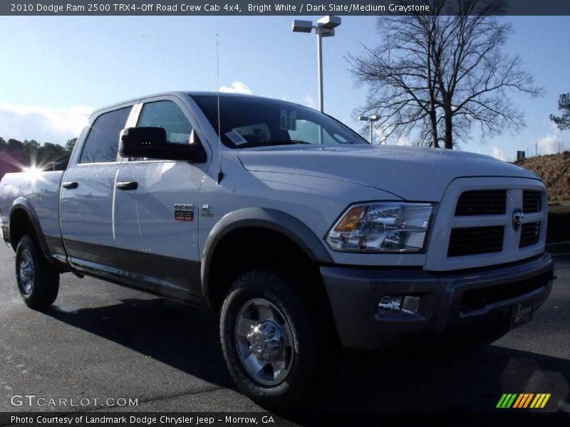 Bright White / Dark Slate/Medium Graystone 2010 Dodge Ram 2500 TRX4-Off Road Crew Cab 4x4