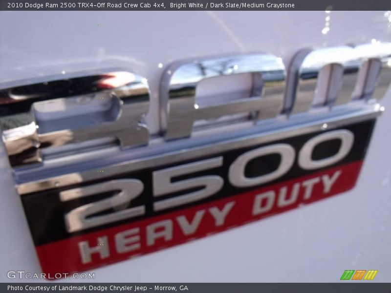 Bright White / Dark Slate/Medium Graystone 2010 Dodge Ram 2500 TRX4-Off Road Crew Cab 4x4