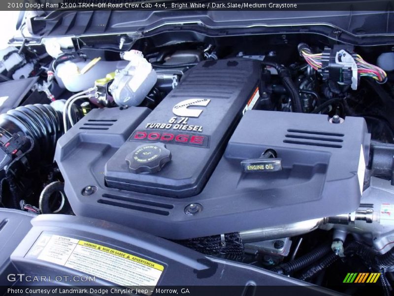 Bright White / Dark Slate/Medium Graystone 2010 Dodge Ram 2500 TRX4-Off Road Crew Cab 4x4