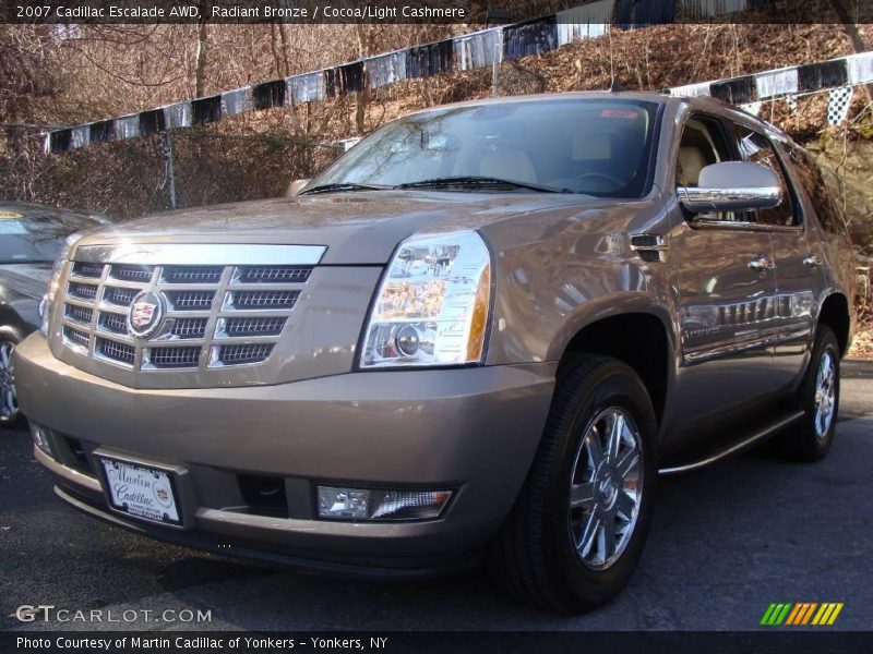 Radiant Bronze / Cocoa/Light Cashmere 2007 Cadillac Escalade AWD