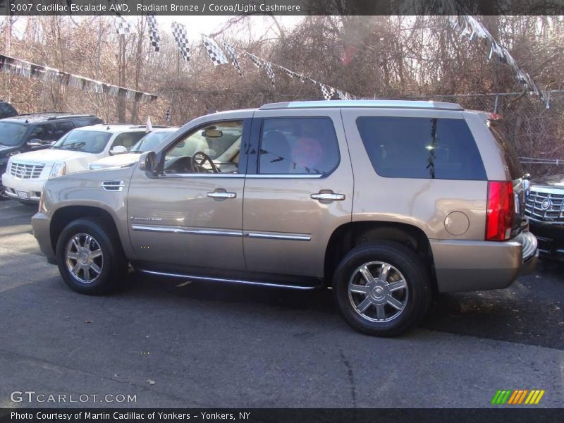 Radiant Bronze / Cocoa/Light Cashmere 2007 Cadillac Escalade AWD