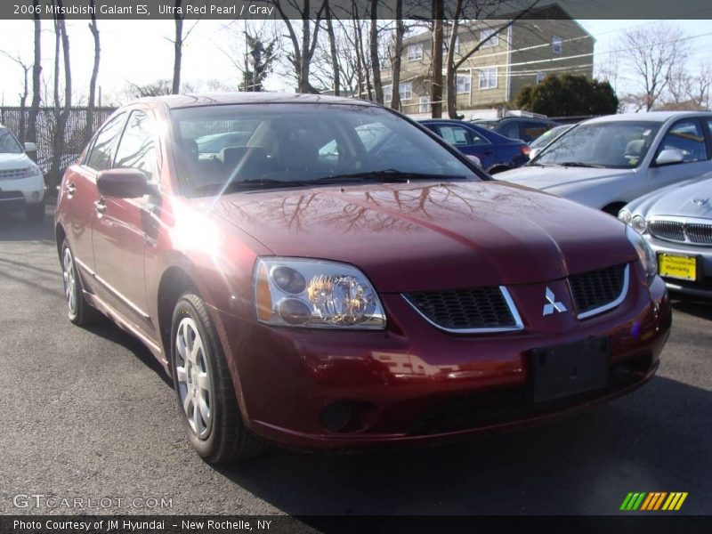 Ultra Red Pearl / Gray 2006 Mitsubishi Galant ES