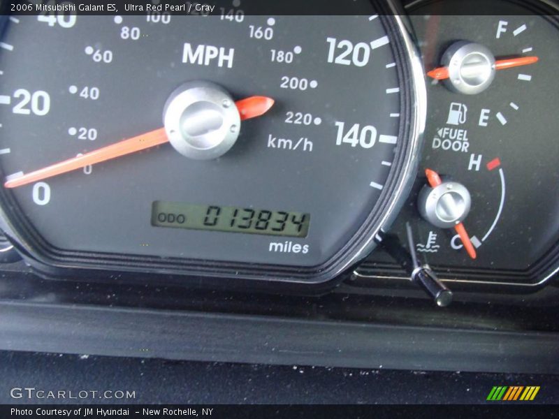 Ultra Red Pearl / Gray 2006 Mitsubishi Galant ES