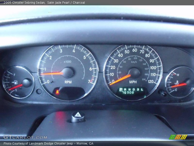 Satin Jade Pearl / Charcoal 2005 Chrysler Sebring Sedan