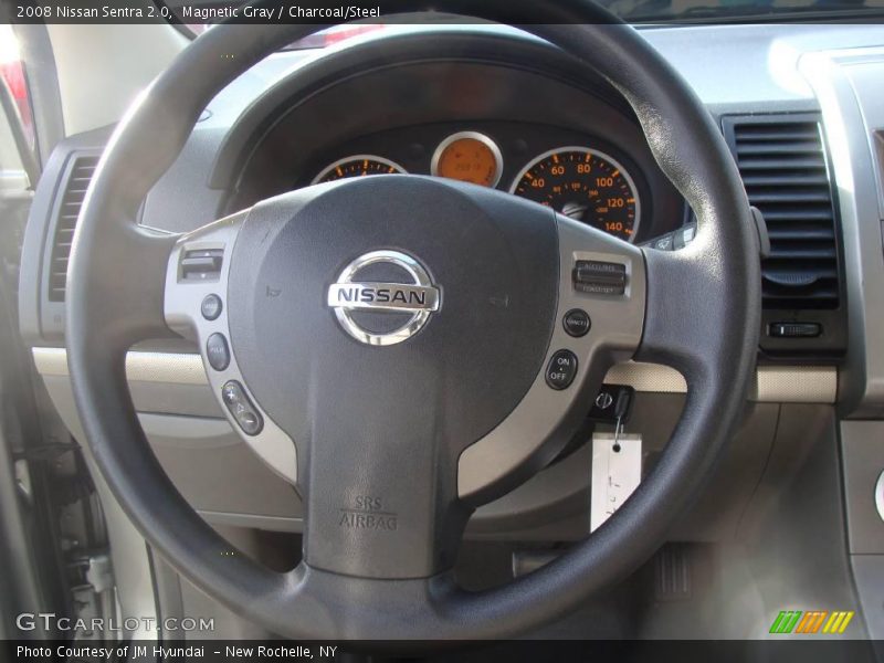 Magnetic Gray / Charcoal/Steel 2008 Nissan Sentra 2.0