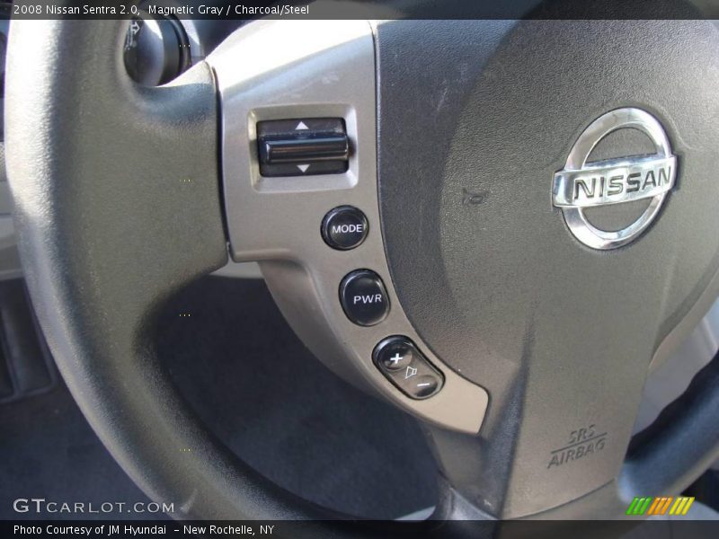 Magnetic Gray / Charcoal/Steel 2008 Nissan Sentra 2.0