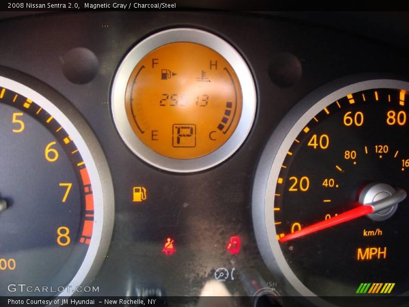 Magnetic Gray / Charcoal/Steel 2008 Nissan Sentra 2.0