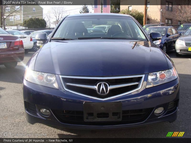 Royal Blue Pearl / Ebony 2007 Acura TSX Sedan