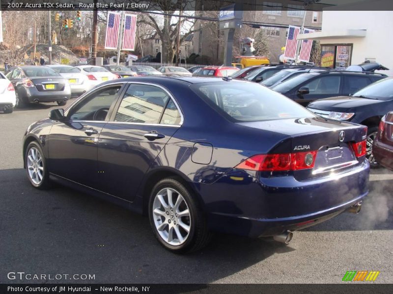 Royal Blue Pearl / Ebony 2007 Acura TSX Sedan