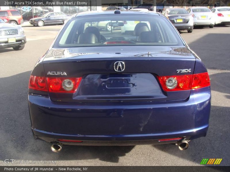 Royal Blue Pearl / Ebony 2007 Acura TSX Sedan