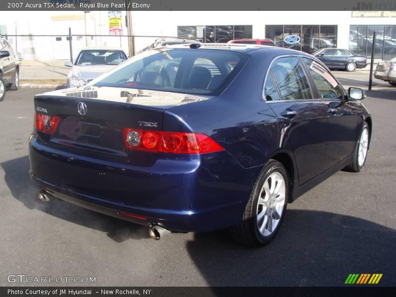 Royal Blue Pearl / Ebony 2007 Acura TSX Sedan