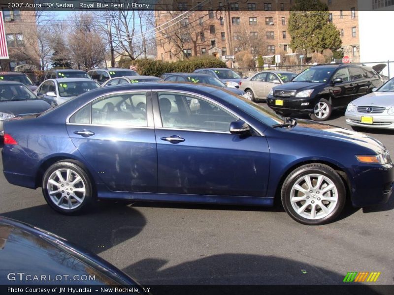 Royal Blue Pearl / Ebony 2007 Acura TSX Sedan