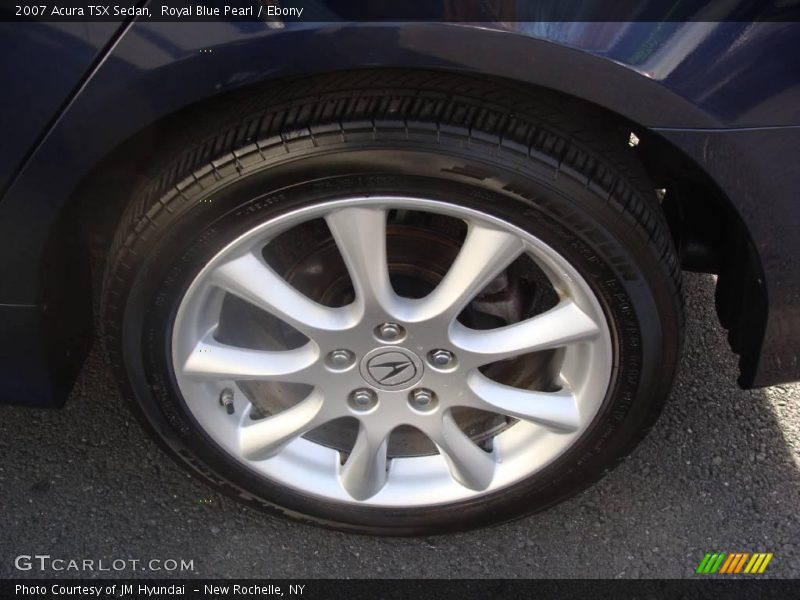 Royal Blue Pearl / Ebony 2007 Acura TSX Sedan