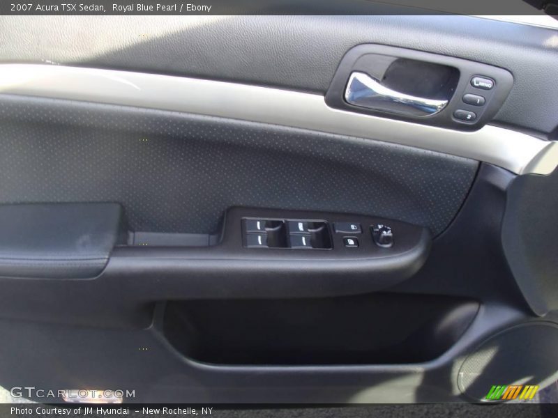 Royal Blue Pearl / Ebony 2007 Acura TSX Sedan