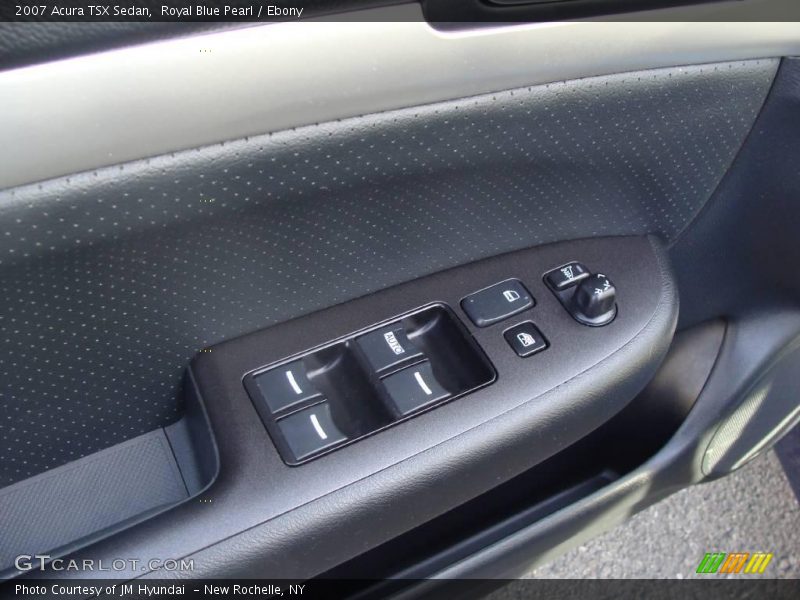 Royal Blue Pearl / Ebony 2007 Acura TSX Sedan