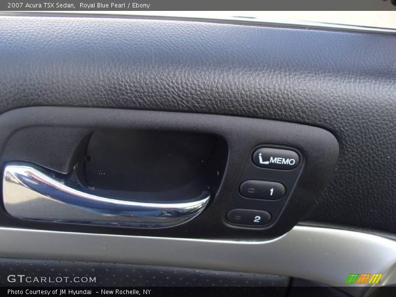 Royal Blue Pearl / Ebony 2007 Acura TSX Sedan