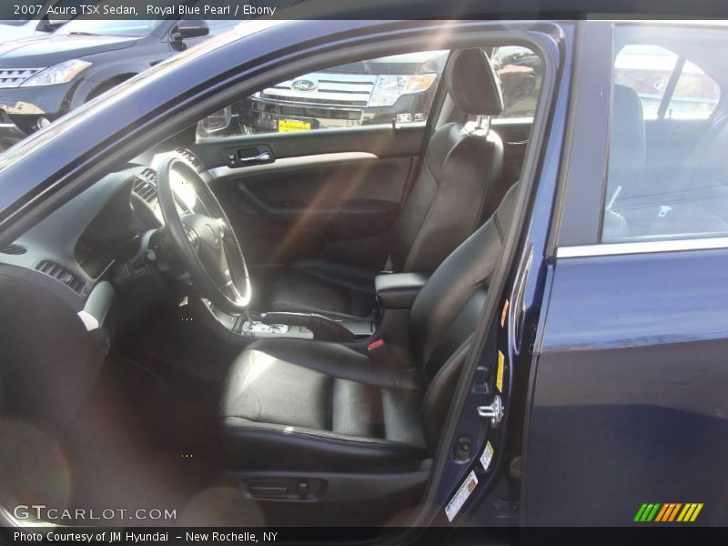 Royal Blue Pearl / Ebony 2007 Acura TSX Sedan
